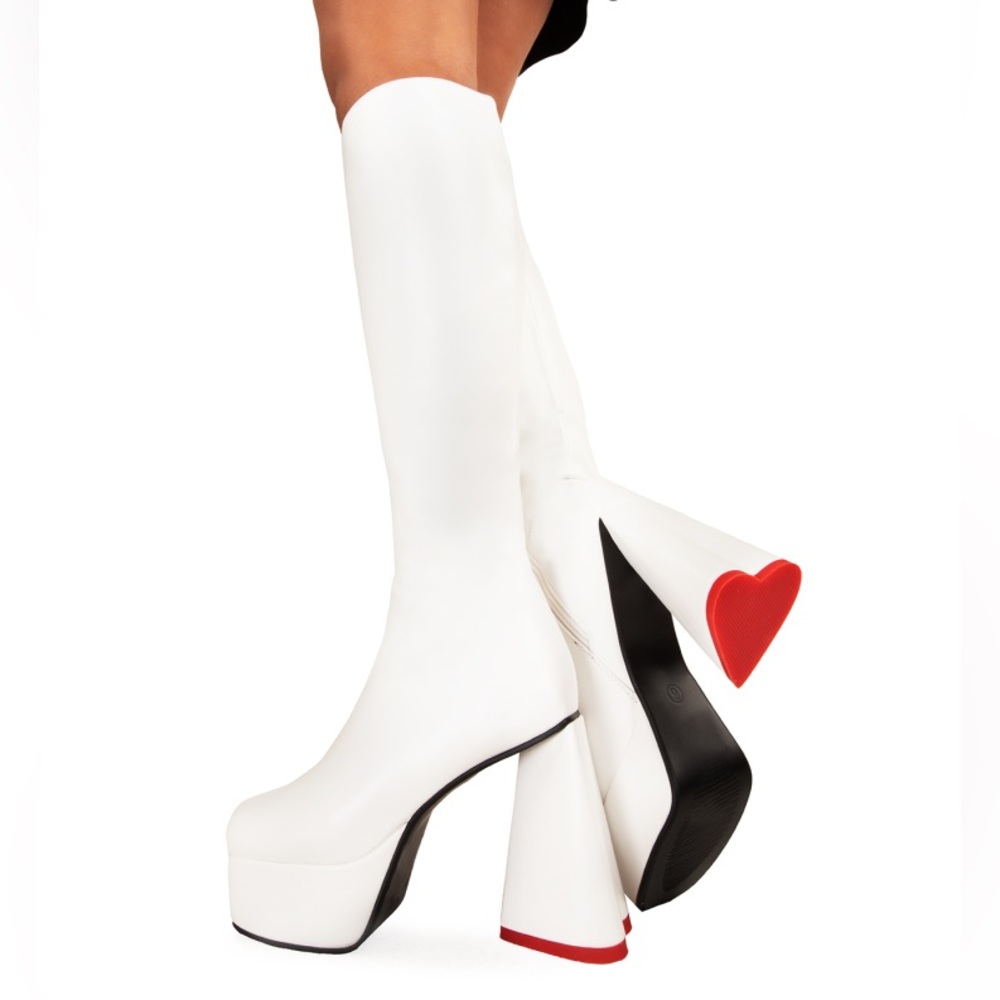 Lamoda high heeled heart boots
